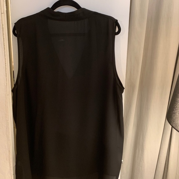 New Look Inspire Black V-Neck Plus Sz 24 - Picture 4 of 6